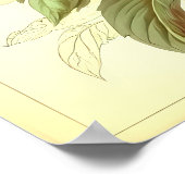 Poster FLORALE SIMPLE vintage AVEC BOUTEILLE (Coin)