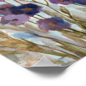 Poster Florales Abstraites En Violet (Coin)