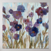 Poster Florales Abstraites En Violet (Devant)