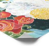 Poster Florals de minuit III (Coin)