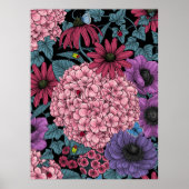 Poster Floraux de jardin gras (Devant)