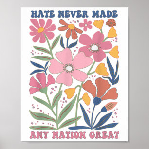 Poster Flore anti-Trump subtile et anti-Trump