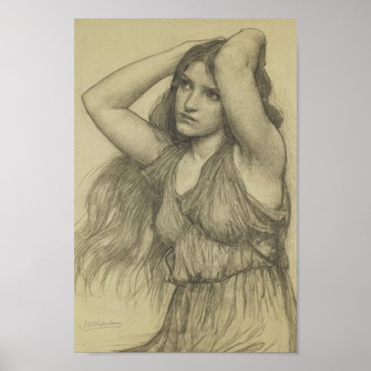 Poster Flore aux cheveux longs (Devant)