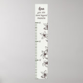 Poster Flore blanc simple au-delà de la mesure graphique  (Devant)