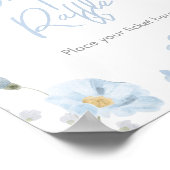 Poster Flore Bleu Printemps bébé en fleur de couches Raff (Coin)