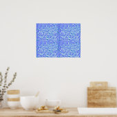 Poster Flore bleue 1 (Cuisine)
