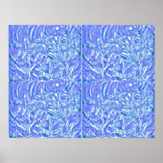 Poster Flore bleue 1