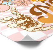 Poster Flore botanique du squelette rétro (Coin)