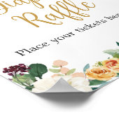 Poster Flore Bourgogne Citrouille Baby shower Déchets Raf (Coin)