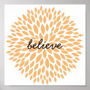 Poster Flore Chic Peach