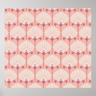 Poster Flore classique : Motif Vintage sans couture