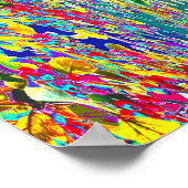 Poster Flore cristalline flux d'énergie numérique Reiki M (Coin)