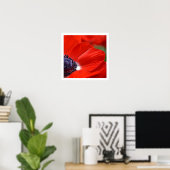 Poster Flore de printemps du Poppy rouge (Bureau à domicile)