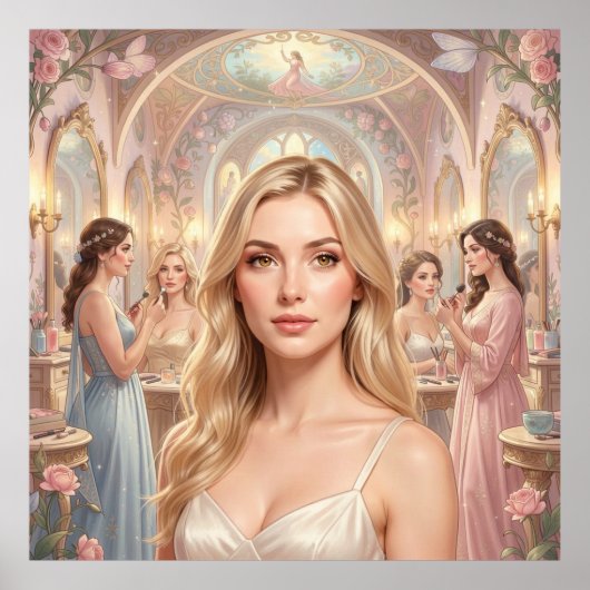 Poster Flore délicate et beauté classique (Devant)