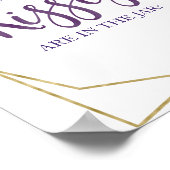 Poster Flore d'or violet Combien de baisers signe (Coin)