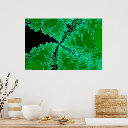 Poster Flore fractale (Cuisine)