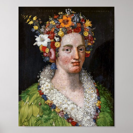 Poster Flore | Giuseppe Arcimboldo | (Devant)