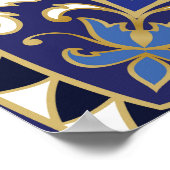 Poster Flore orientale : Tapis Vintage (Coin)