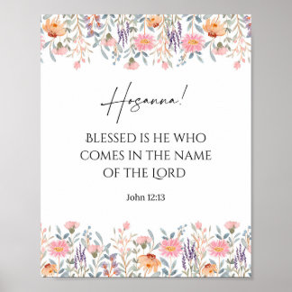 Poster Flore Palm dimanche Écriture Imprimer | Bible de H