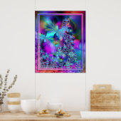 Poster Flore papillon Variante 2 (Cuisine)