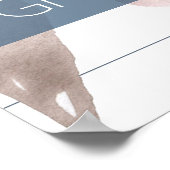 Poster Flore poussiéreux | Fumé Bleu rose Siège de sélect (Coin)