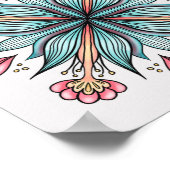 Poster Flore printanière : géométrique (Coin)