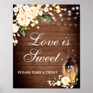 Poster Flore Rose Flore Mariage Dessert Bar