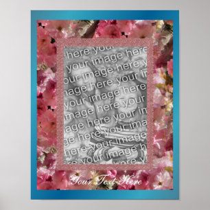 Poster Flore rose Printemps Fleur Design Cadre Photo