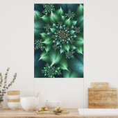 Poster Flore verte Spiky (Cuisine)