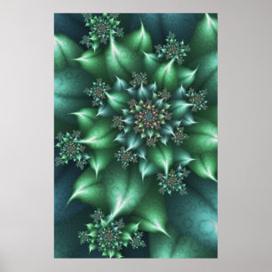 Poster Flore verte Spiky