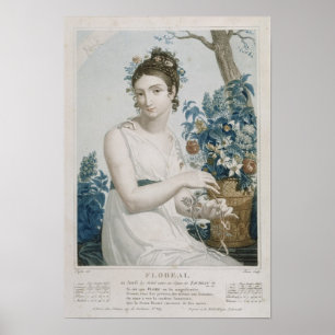 Poster Floreal, huitième mois du Républicain