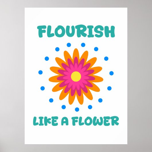Poster Florece como una flor (Devant)