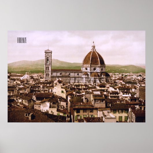 Poster Florence à la fin du 19ème siècle (Devant)