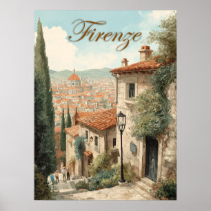 Poster Florence d'inspiration vintage