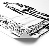 Poster Florence Duomo noir & blanc Gormley (Coin)