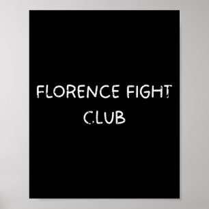 Poster Florence Fight Club Thème Pour Mixed martial art E