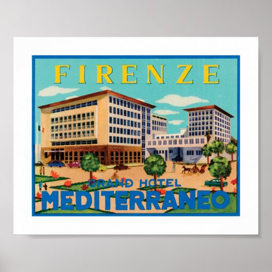 Poster Florence Grand Hotel Mediterraneo (Devant)