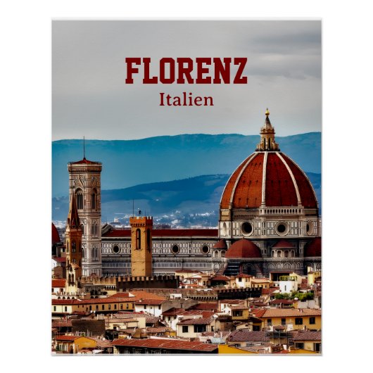 Poster Florence Italie (Devant)