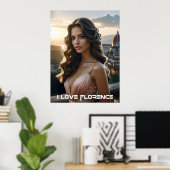 POSTER FLORENCE - ITALIE (Bureau à domicile)
