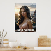 POSTER FLORENCE - ITALIE (Cuisine)