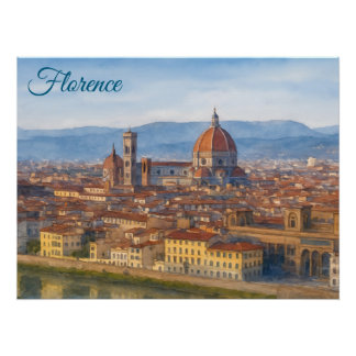 Poster Florence, Italie