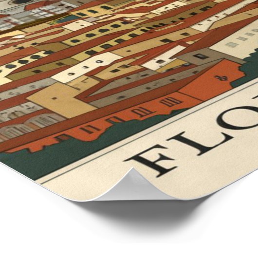 Poster Florence, Italie (Coin)