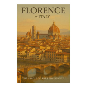 Poster Florence — Le Berceau de la Renaissance