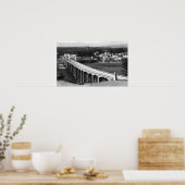 Poster Florence, Oregon Town View et Siuslaw Bridge (Cuisine)
