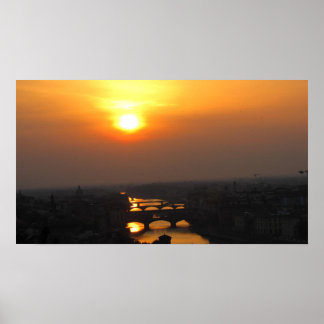 Poster Florence Summer Sunset