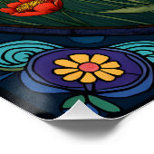 Poster Flores en verre tendu (Coin)