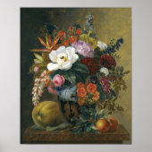 Poster Flores exotiques dans un vase grec (Devant)