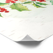 Poster Flores hivernales | Poinsettia rose (Coin)