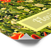 Poster Floriade Canberra festival de fleurs imprimé voyag (Coin)