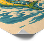 Poster Florida Man - Coastal Fisherman -Retro Fishing Art (Coin)